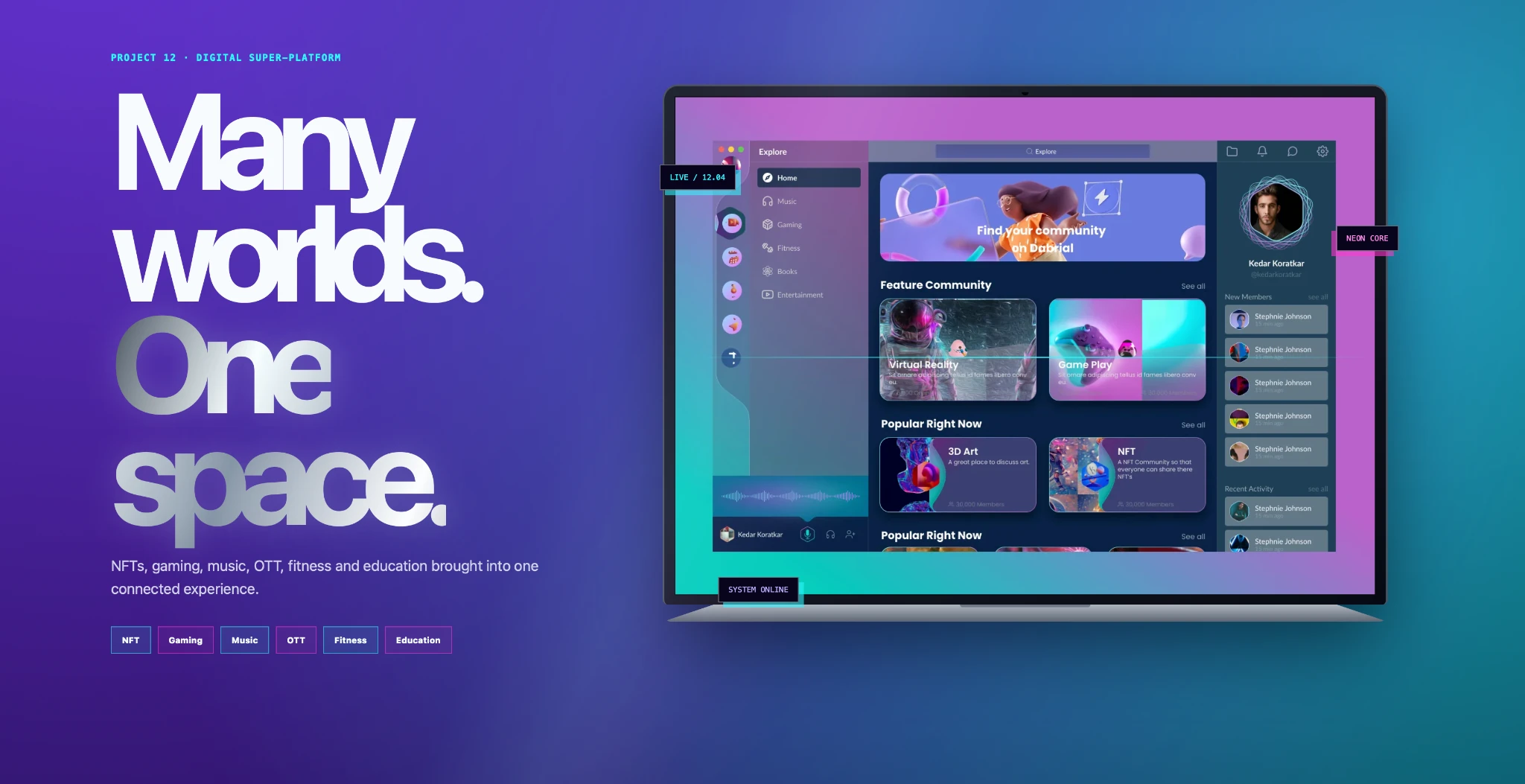 Gaming & Entertainment Platform project